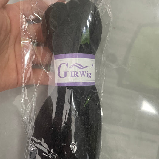 GIRWIG Pre Stretched Braiding Hair EZ Braids 1B Lightweight Synthetic Hair Bundles 26 Inch - Straight Braiding Hair Crochet Braids for Braiding Hot Water Setting
